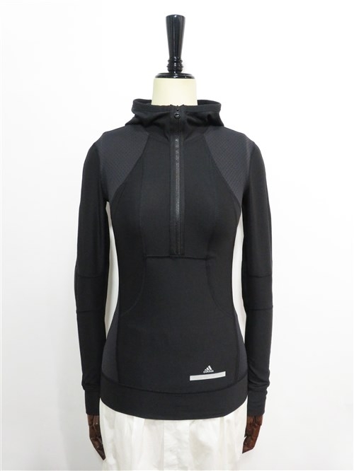 x adidas メッシュパーカー